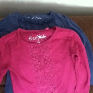 Three Little Girl Freestyle Revolution Blouses Size 5